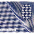 blauer Dobby Stoff Baumwolle Textilmaterial Stoff für Herrenhemd